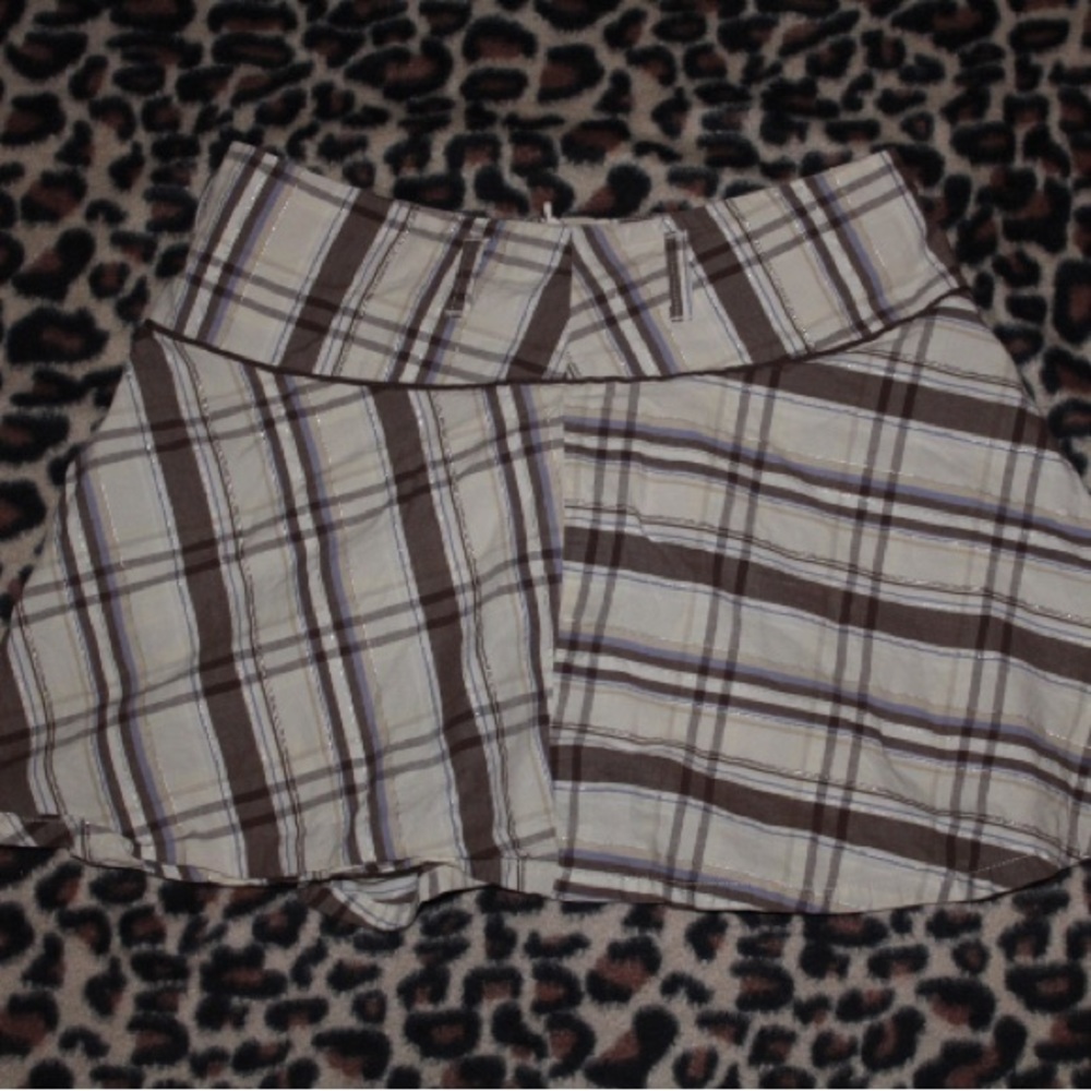 vintage early 2000s limited too mini skirt with connected shorts